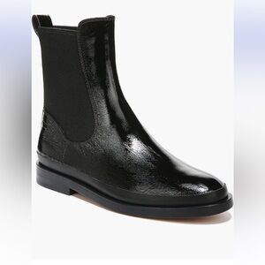 NWOT Vince Cecyl Chelsea Patent Leather Pull On Bootie